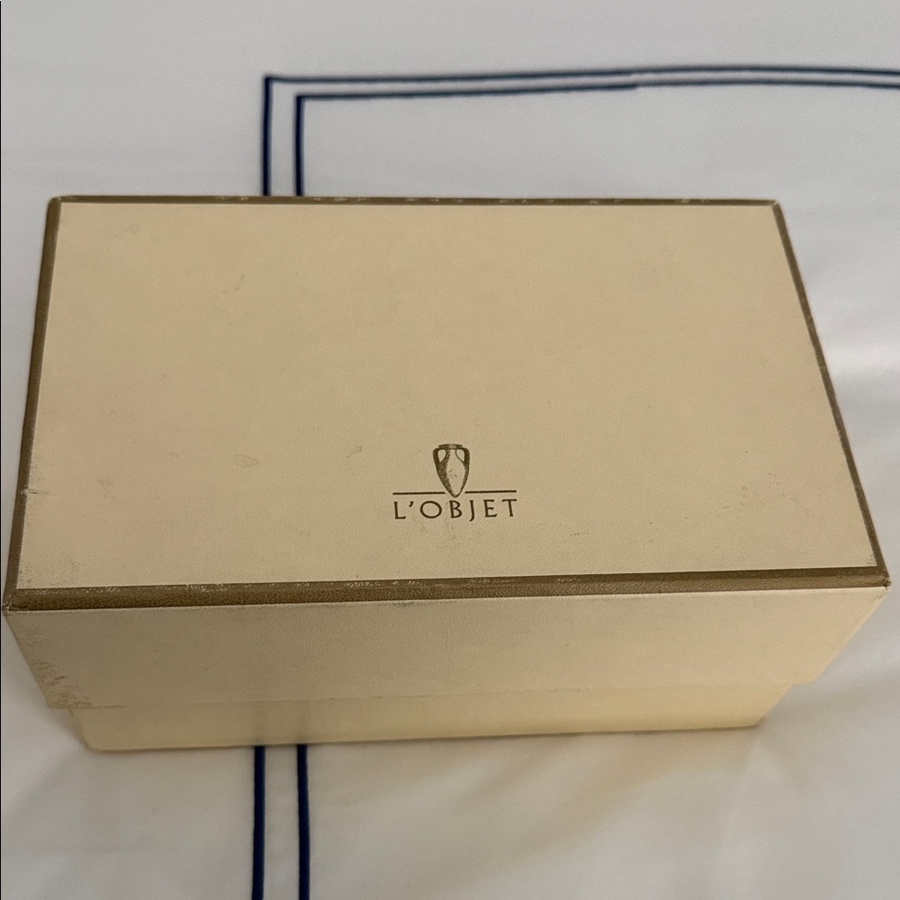 L'Objet Ivory and Gold Decorative Box